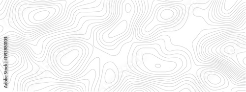 A seamless geometric vector pattern featuring black circular ornaments and wavy lines creates an abstract decorative texture for a modern wallpaper backdrop illustration