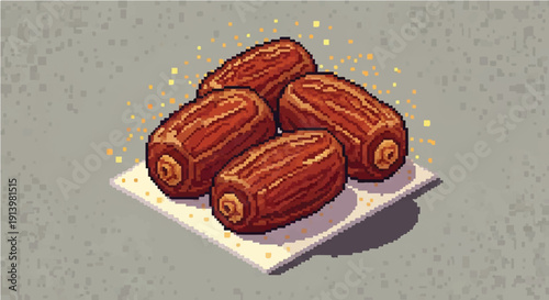 Four Sausages on a White Plate.