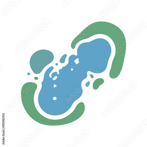 Colorful Abstract Artistic Blob with Water Droplet Effect for Creative Design