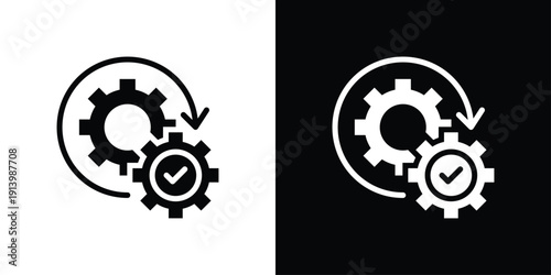 Automation Icon Sheet Black And White