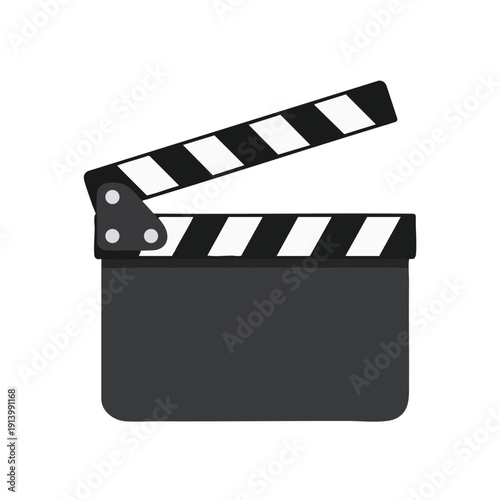 Vintage Film Clapperboard on a Dark Background for Creative Media Projects