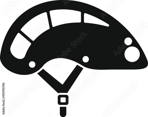 Rock climbing helmet providing head protection for outdoor sports activity