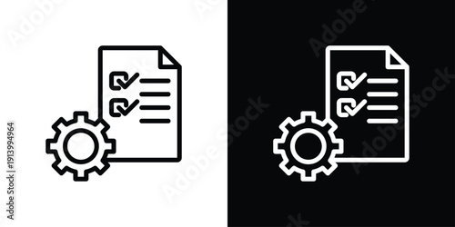 Sop Icon Sheet Black And White