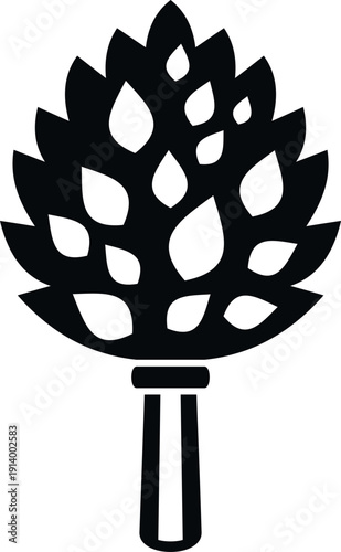 Sauna venik whisk pictogram illustrating wellness, relaxation, and traditional bath house procedures