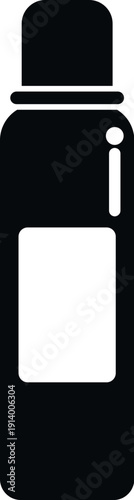 Aerosol spray bottle showing an icon representing deodorant or hairspray product