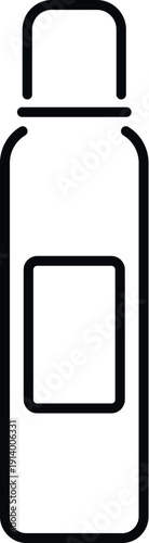 Aerosol container depicting cosmetic product or personal care item