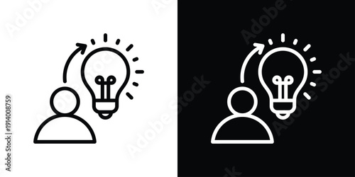 Innovation Icon Sheet Black And White