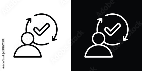 Influencer Icon Sheet Black And White