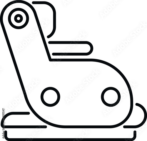 Baby car seat icon representing child safety during transportation