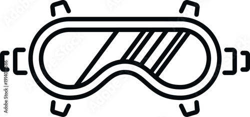 Ski goggles offering eye protection for snowboarding and other winter sports