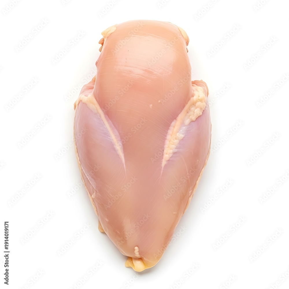 Fototapeta premium Raw chicken breast isolated on white background