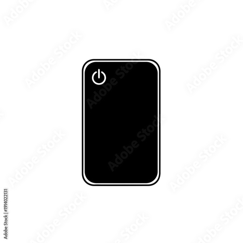 Black smartphone with a circular camera lens on the back