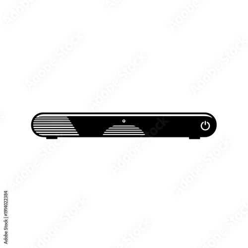 Sleek modern black wireless presentation clicker remote control device