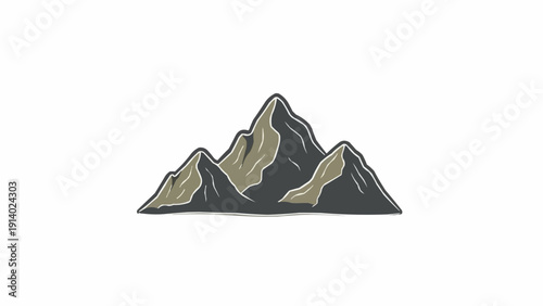 Mountain peaks landscape nature scenery.