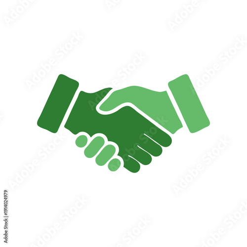 Minimal handshake icon symbolizing partnership, business agreement, and collaboration. Perfect for corporate branding
