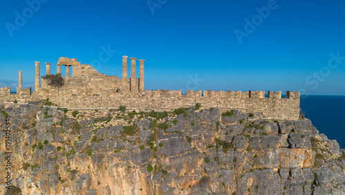 Rhodes, Greece. Lindos smal...
