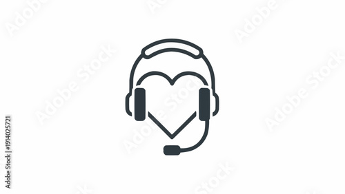 Customer Service Representative Wearing Headset.