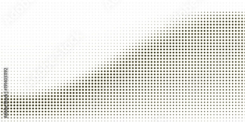 Halftone gradient. Dotted gradient, smooth dots spraying and halftones dot background seamless horizontal geometric pattern vector template set modern circle background arts