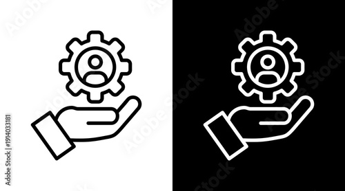 Resource White Icon Set Vector 