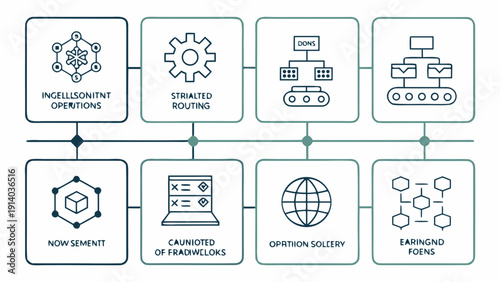 Iconic Representation of Intelligent Operations and Synchronized Robotics in a Global Network Infrastructure