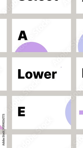 Vertical Mobile App UI Sale Loop. Minimalist Shopping Interface Animation with Discount Icons. Seamless Promo Background for Social Media Stories.