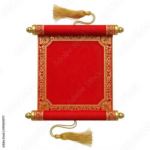 Ornate scroll design isolated on transparent background
