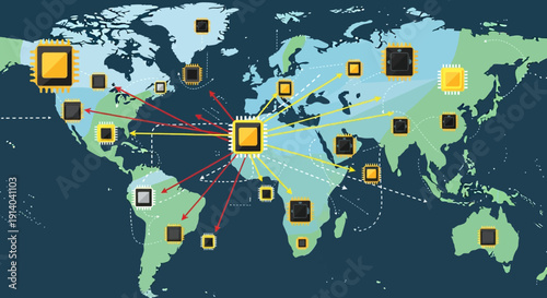 Global Microchip Network Connections