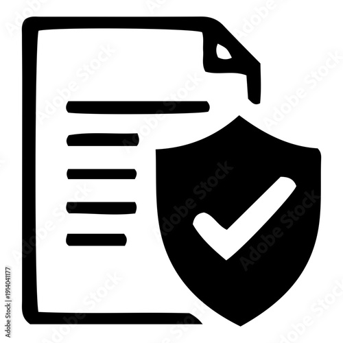 Secure Document Protection Icon