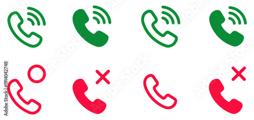 phone call icon collection set