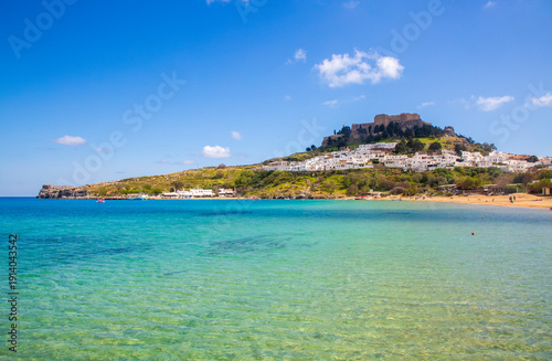 Rhodes, Greece. Lindos smal...
