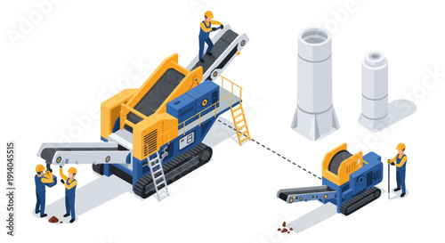 Industrial machinery and equipment for manufacturing process.
