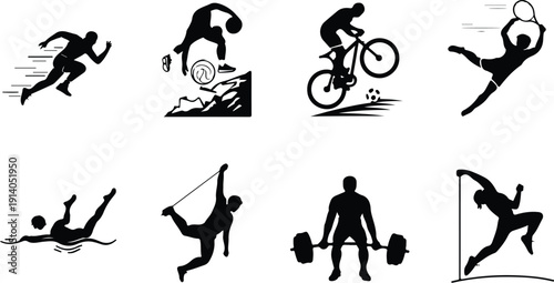 Sports Brand Icon Set Vector Pack Premium Sports Icons for Logo and Apparel