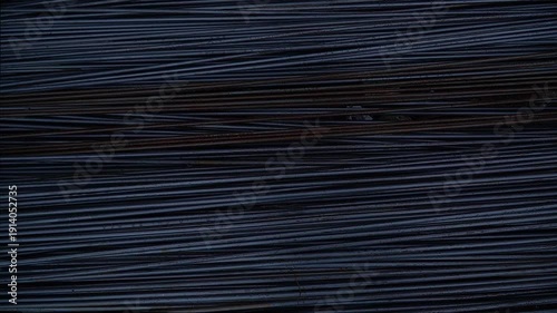 Stack of Cylindrical Steel Wire Coils