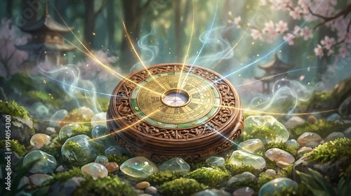 Feng Shui Compass And Map For Directional Energy Reading