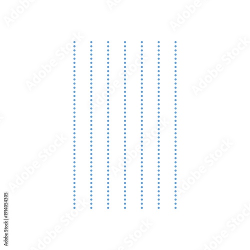 シンプルなドット罫線のイラスト