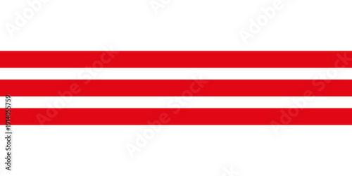 Vertical red and white stripes background. Seamless and repeating pattern. Christmas holiday Vector Pattern.