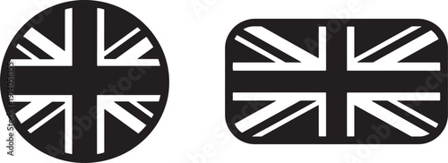British Union Jack Flag Icon Collection
