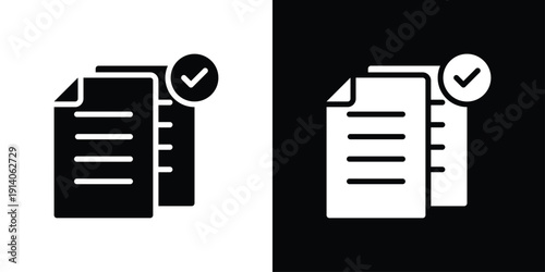 Data Validation Icon Sheet Black And White