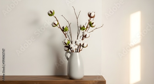 Bunga kapas did dinding 