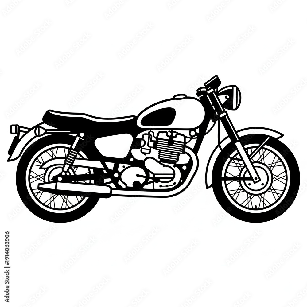 Fototapeta premium motorcycle vector illustration