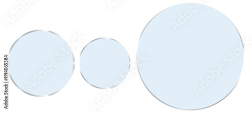 Light frame smartphone icon interface isolated for dark theme. White UI square and circle banner collage with glow stroke abstract blue background with squares blue easter egg with ribbon