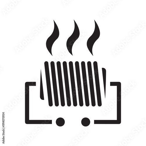 Industrial Furnace Line Icon