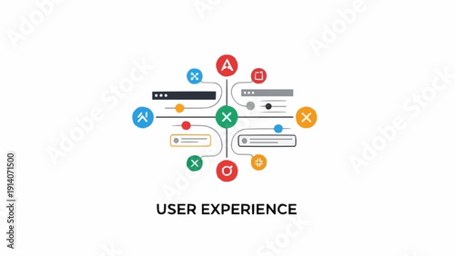 User Experience Design Concept Illustration.