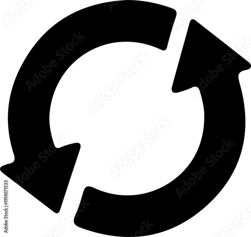 Fototapeta Circular Arrows Refresh Icon
