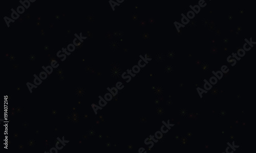 Dark backdrop with scattered glowing particles and bokeh lights, creating a magical and dreamy atmosphere.