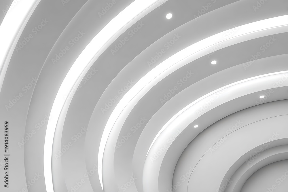 Obraz premium Abstract Black and White Spiral Design Pattern.