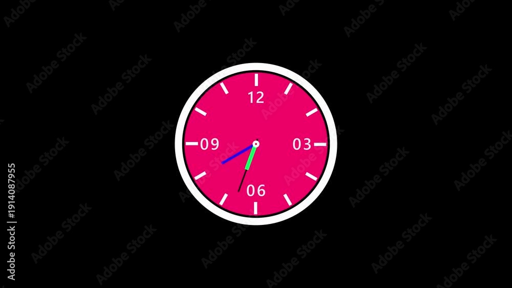 custom made wallpaper toronto digitalClock spinning, watch animation on transparent background with alpha channel. Clock icon flat style 24 hours day fast speed with moving timer clock rotation