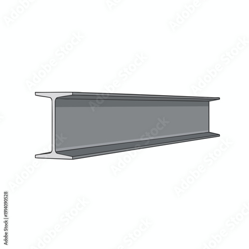 Gray Metal Beam Illustration