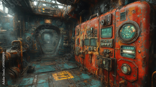 Create a steampunk depiction of a forge