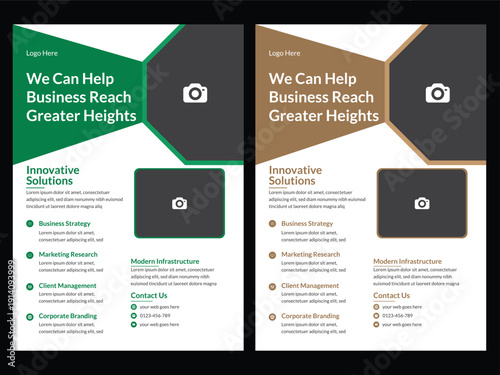 Construction Flyer Layout design. Template design elements construction company. a4 flyer template. set of business flyer template with minimalist layout and modern style use for promotion kit and pro